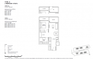 the continuum condo 1 study bedroom floorplan