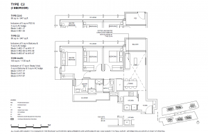 the continuum condo 3 bedroom floorplan
